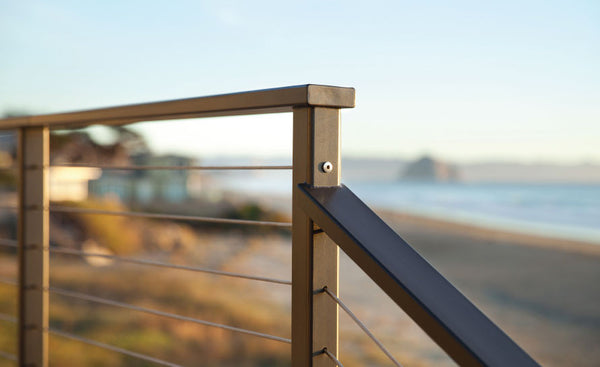 Onshore Railing 6 - Overlooking The Sea - Deck & Railing Build | O'Shea Construction